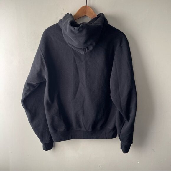 Harvard Hoodie Womens Small Black Champion Pullover Sweatshirt Preppy Sporty UNI - Picture 2 of 9